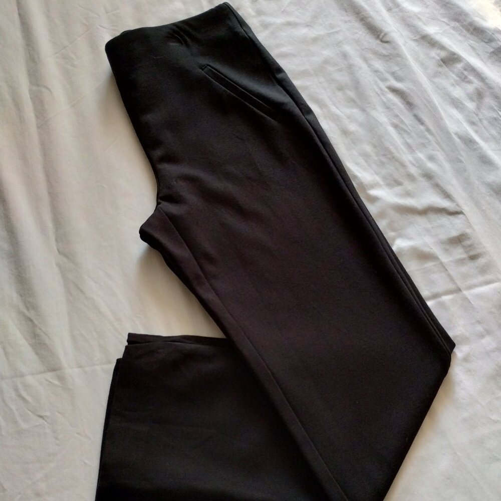 CHICO's Black PONTE Knit LEGGING Sz 0 Ankle - Picture 1 of 6